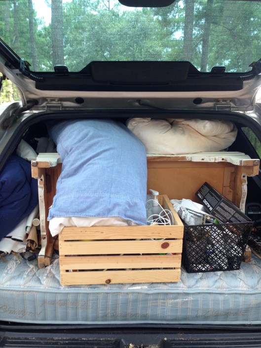 packed in the back...