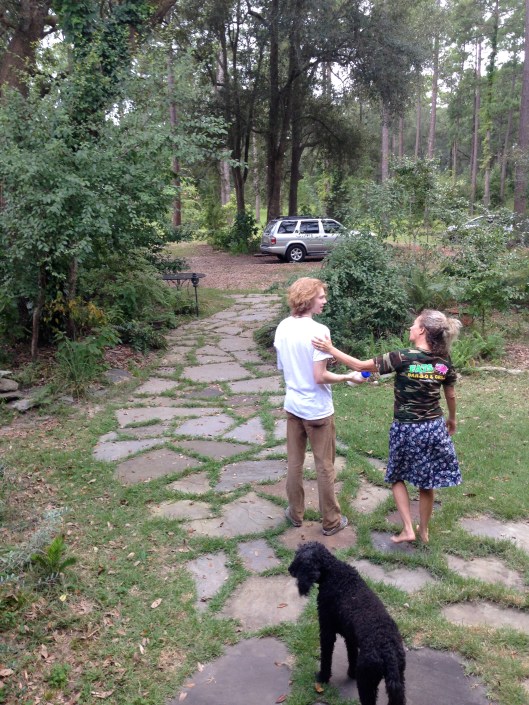 bye moms, bye poodle...