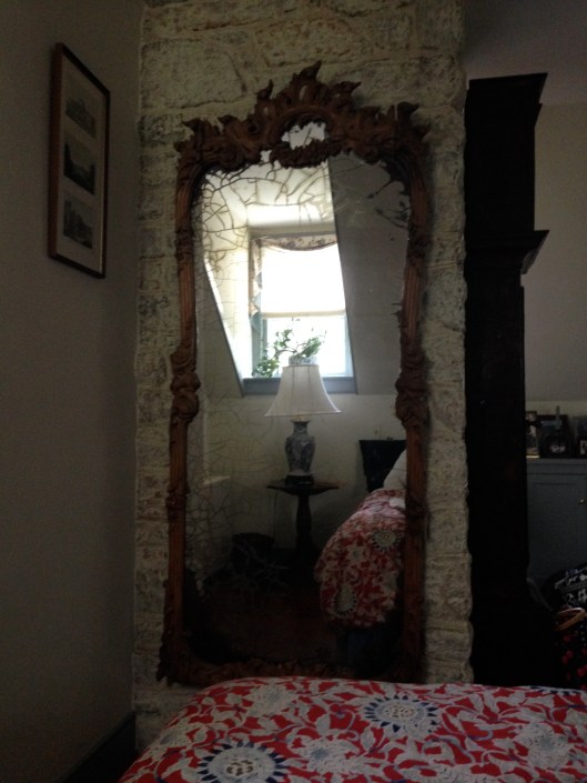 view from a bed, flat on my back...