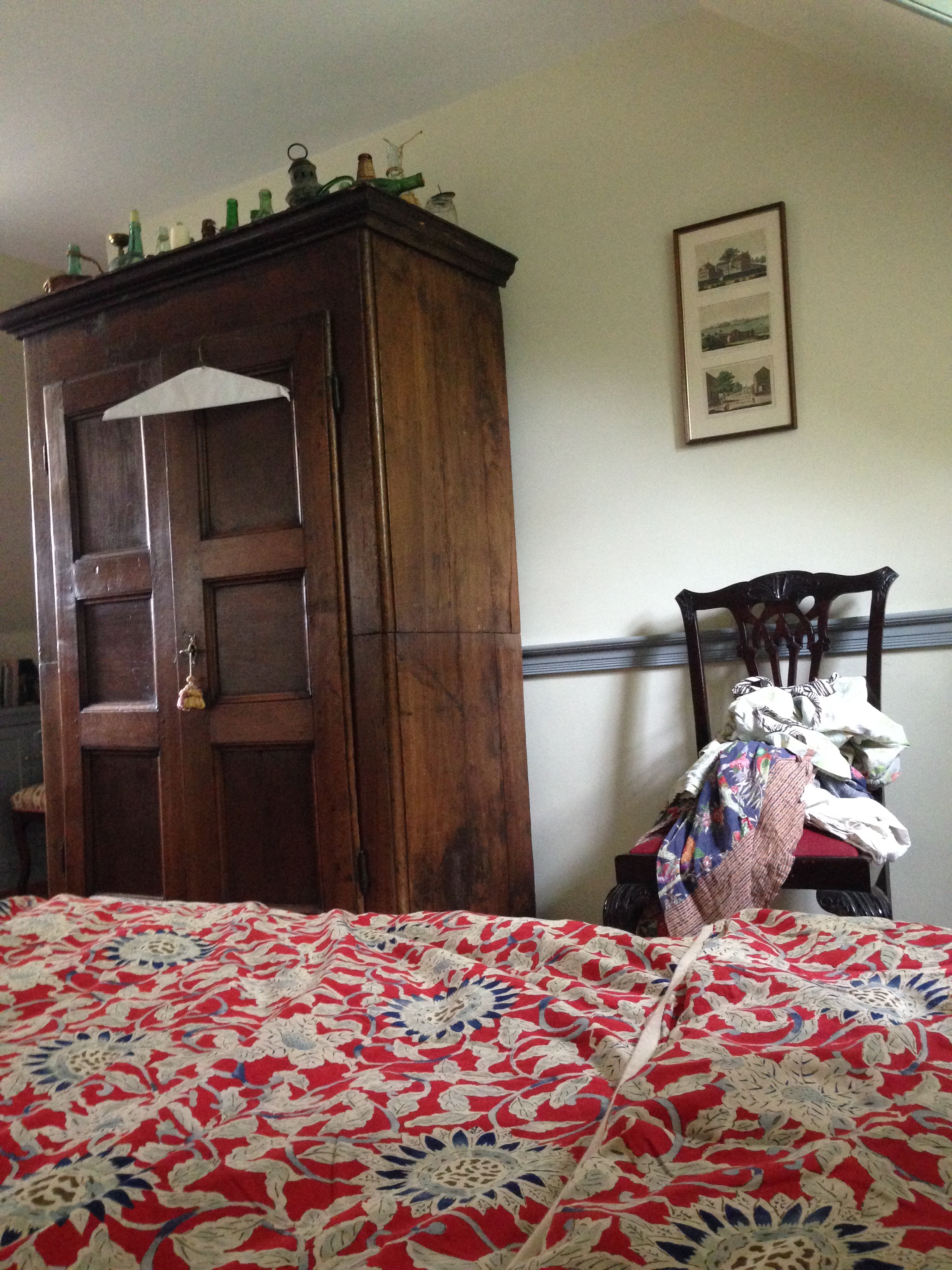 a final view from a bed, flat on my back...